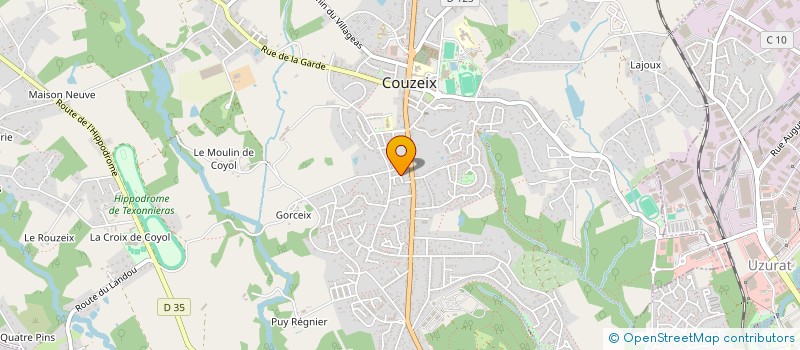 localisation de l'entreprise MADAME MARIE-LOUISE DUPETIT  COUZEIX