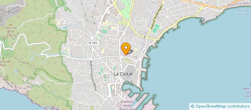 localisation de l'entreprise MADAME MARIE-LOUISE ERHARD  LA CIOTAT