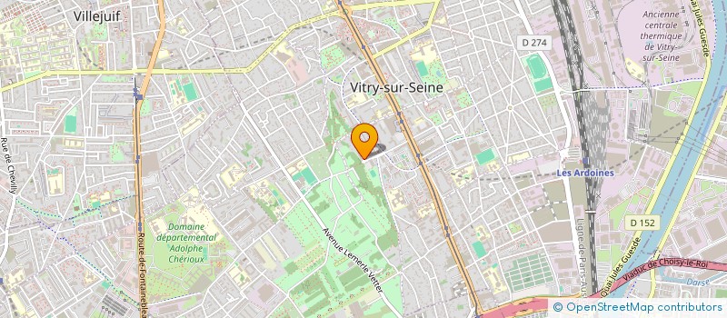 localisation de l'entreprise MADAME MARIE-LOUISE ETELE DOBO  VITRY-SUR-SEINE