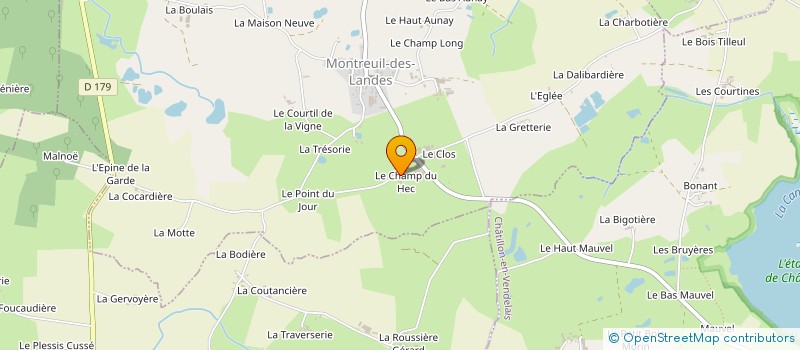 localisation de l'entreprise MADAME MARIE-LOUISE GAIGNE à MONTREUIL-DES-LANDES