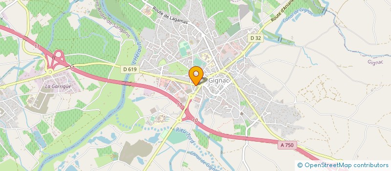 localisation de l'entreprise MADAME MARIE-LOUISE GRANIER  GIGNAC