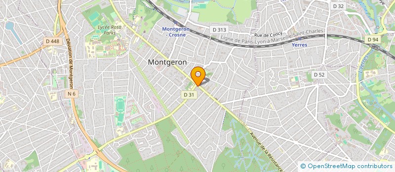 localisation de l'entreprise MADAME MARIE-LOUISE JOURDAIN  MONTGERON