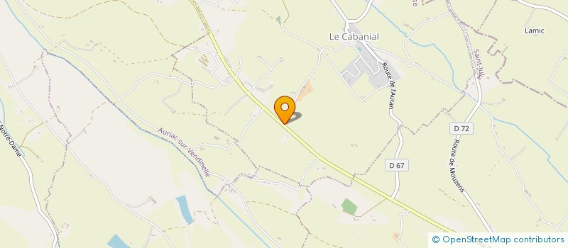 localisation de l'entreprise MADAME MARIE LOUISE LAGRAVE  LE CABANIAL