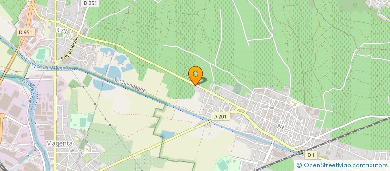 localisation de l'entreprise MADAME MARIE-LOUISE LECLERC  AY-CHAMPAGNE