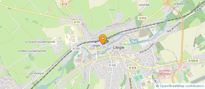 localisation de l'entreprise MADAME MARIE-LOUISE LEGEOI à L'AIGLE