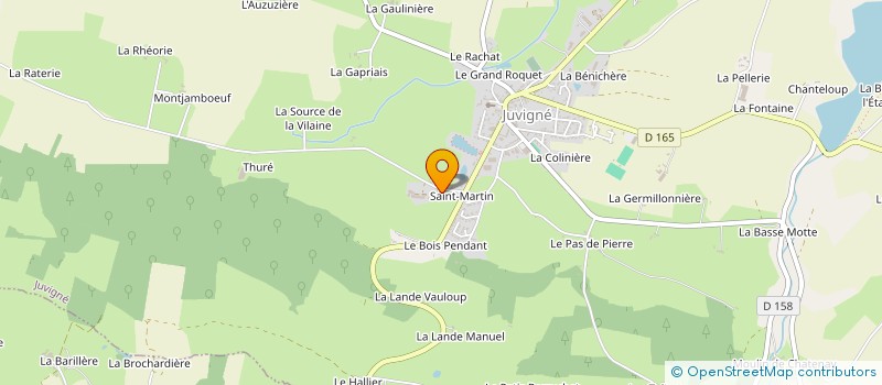 localisation de l'entreprise MADAME MARIE-LOUISE LUCAS à JUVIGNE