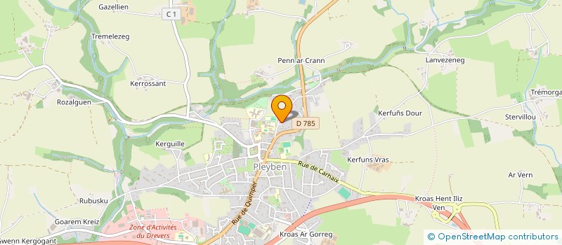 localisation de l'entreprise MADAME MARIE-LOUISE MANIER  PLEYBEN