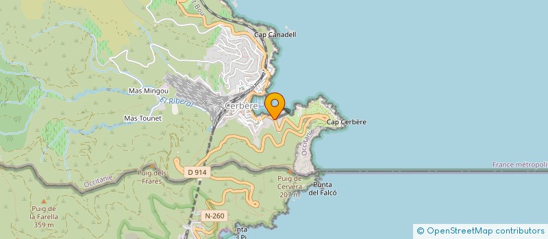 localisation de l'entreprise MADAME MARIE-LOUISE MARTI  CERBERE