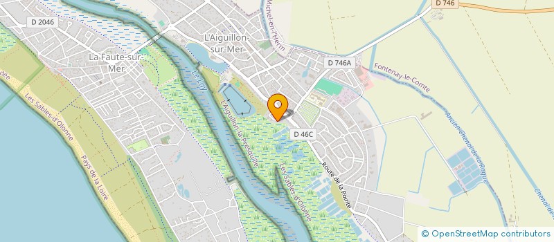 localisation de l'entreprise MADAME MARIE-LOUISE MARTIN  L'AIGUILLON-LA-PRESQU'ILE