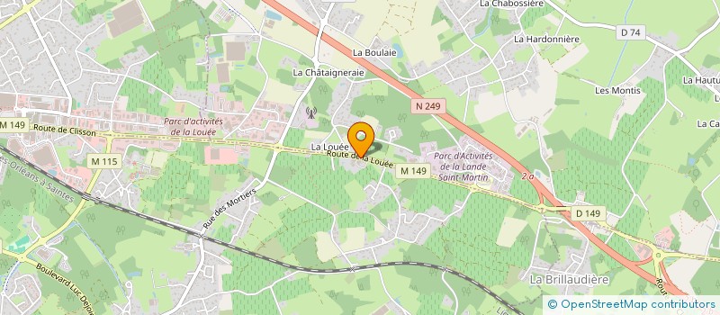 localisation de l'entreprise MADAME MARIE-LOUISE MENARD  VERTOU