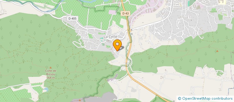 localisation de l'entreprise MADAME MARIE LOUISE MURA  LA CELLE