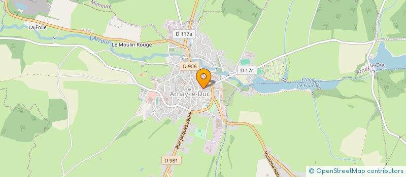 localisation de l'entreprise MADAME MARIE-LOUISE POIX  ARNAY-LE-DUC