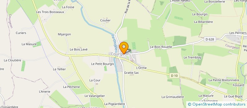 localisation de l'entreprise MADAME MARIE-LOUISE RAGUENEAU à COURGEON