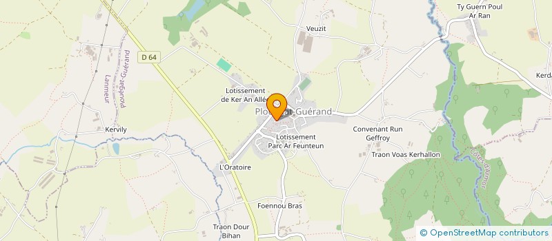 localisation de l'entreprise MADAME MARIE LOUISE RHO  PLOUEGAT-GUERAND