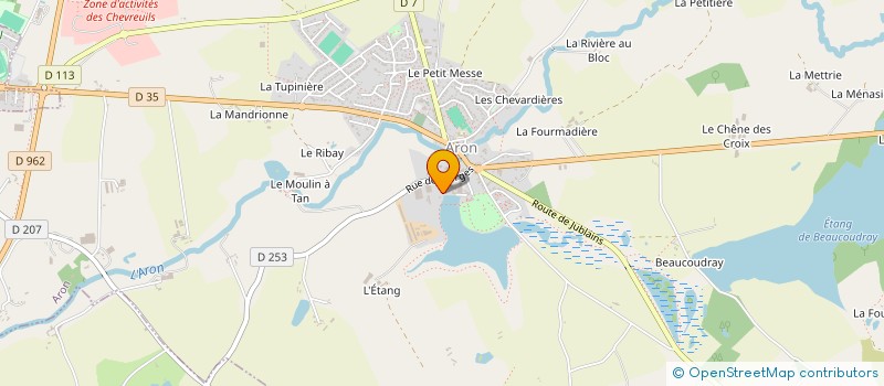 localisation de l'entreprise MADAME MARIE-LOUISE ROCHER à ARON