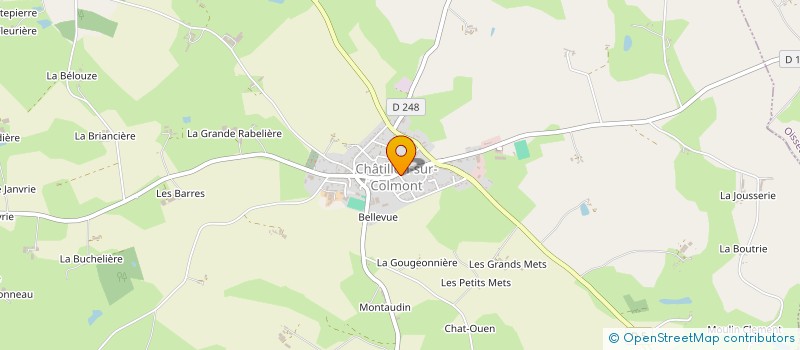 localisation de l'entreprise MADAME MARIE-LOUISE TESNIERE  CHATILLON-SUR-COLMONT