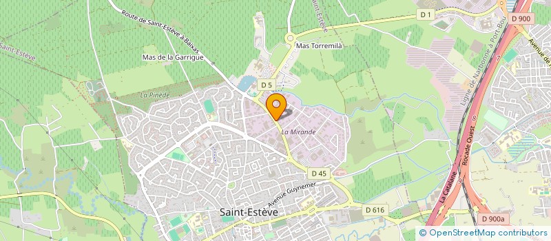 localisation de l'entreprise MADAME MARIE-LOUISE TORRAS  SAINT-ESTEVE