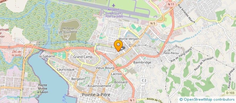 localisation de l'entreprise MADAME MARIE LOUISENA EXANTUS à LES ABYMES