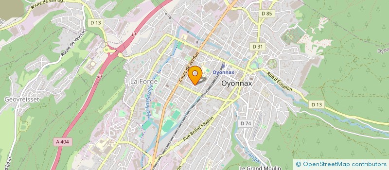 localisation de l'entreprise MADAME MARIE LOUISIN à OYONNAX