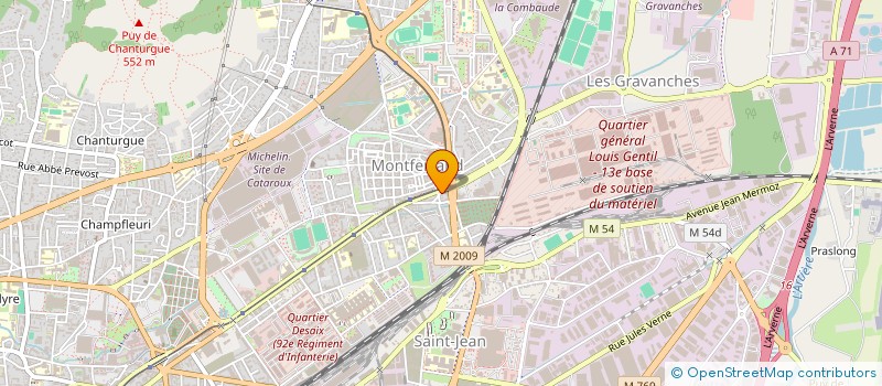 localisation de l'entreprise MADAME MARIE LOURADOUR  CLERMONT-FERRAND