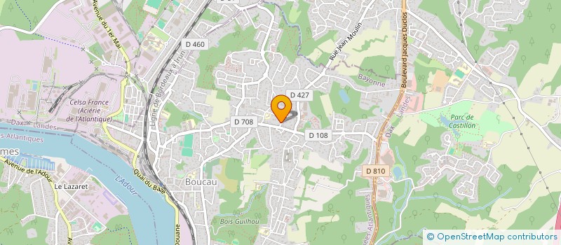 localisation de l'entreprise MADAME MARIE LOUSSE  BOUCAU