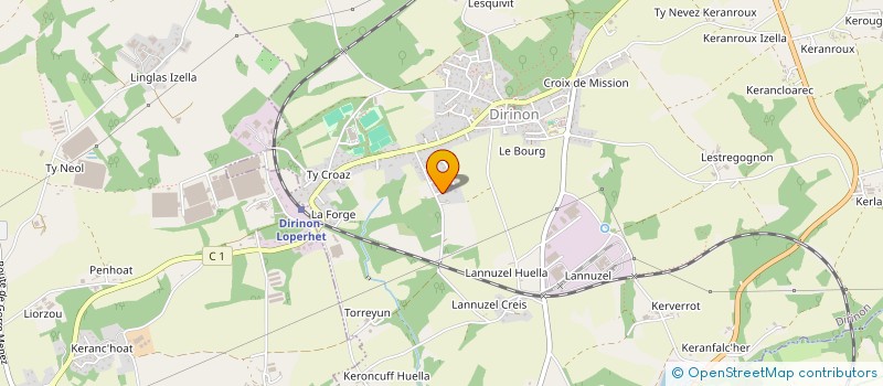 localisation de l'entreprise MADAME MARIE LOYER  HOPITAL-CAMFROUT