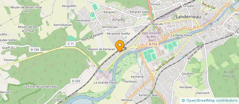 localisation de l'entreprise MADAME MARIE LOZAC'H  LANDERNEAU