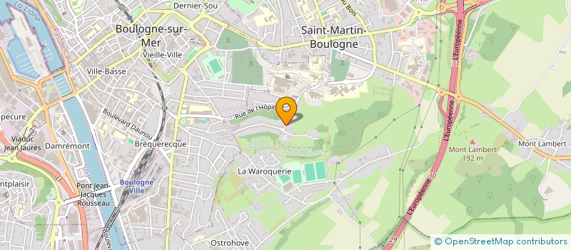 localisation de l'entreprise MADAME MARIE LOZINGUEZ  OUTREAU