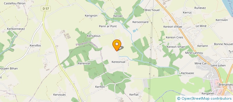 localisation de l'entreprise MADAME MARIE LUCAS  PLONEOUR-LANVERN