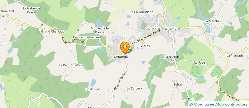 localisation de l'entreprise MADAME MARIE LUCE BARRY  COUSSAC-BONNEVAL