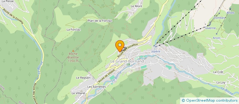 localisation de l'entreprise MADAME MARIE-LUCE BASTARD ROSSET  LE GRAND-BORNAND