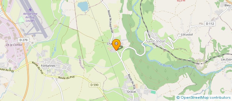 localisation de l'entreprise MADAME MARIE-LUCE BELLAND  SAINT-VIDAL