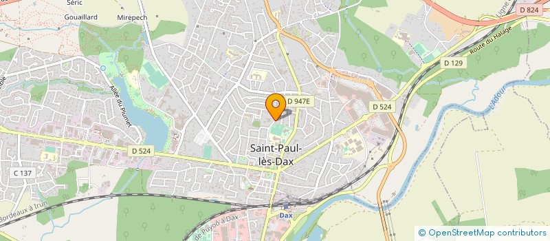 localisation de l'entreprise MADAME MARIE-LUCE LE MAPPIAN  SAINT-PAUL-LES-DAX