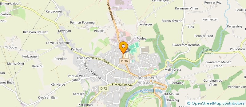 localisation de l'entreprise MADAME MARIE-LUCE LENFANT à CHATEAUNEUF-DU-FAOU