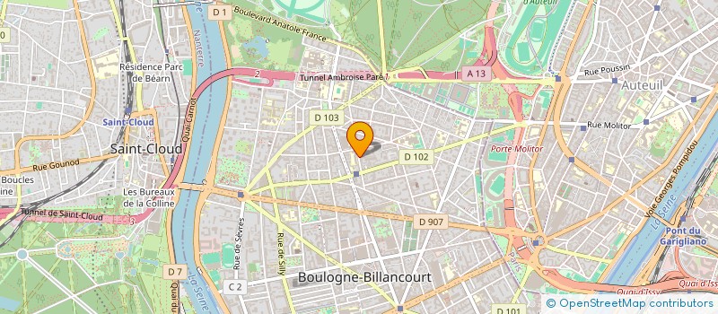 localisation de l'entreprise MADAME MARIE-LUCE MARCHAL à BOULOGNE BILLANCOURT