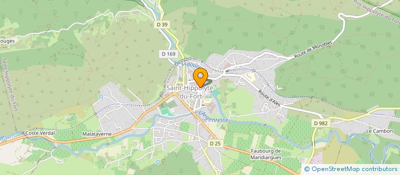 localisation de l'entreprise MADAME MARIE LUCE PELLETIER  SAINT-HIPPOLYTE-DU-FORT