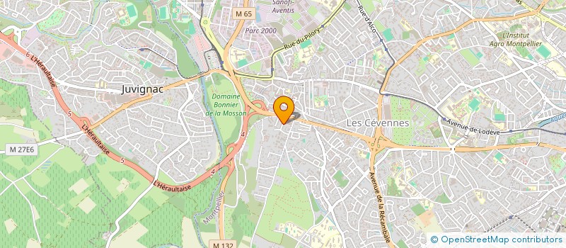 localisation de l'entreprise MADAME MARIE-LUCE PETIT à MONTPELLIER