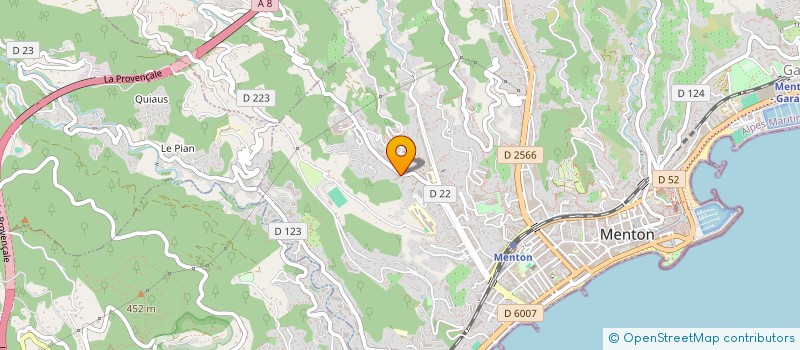 localisation de l'entreprise MADAME MARIE-LUCE TORRES  MENTON