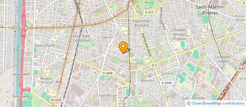 localisation de l'entreprise MADAME MARIE LUCIENNE THEODOSE  GRENOBLE