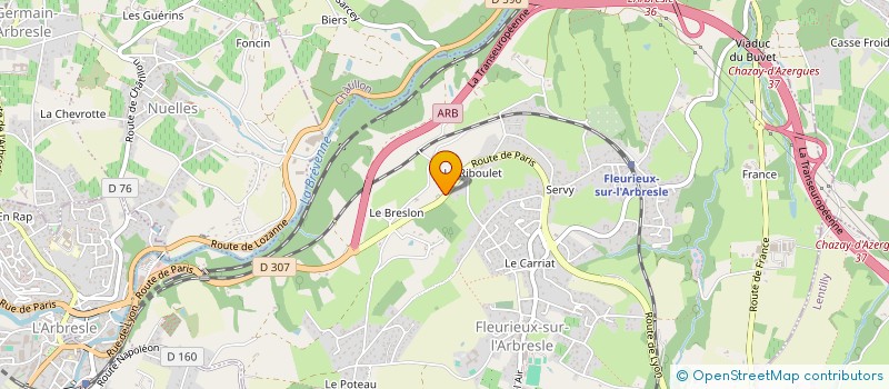 localisation de l'entreprise MADAME MARIE LUONG  FLEURIEUX-SUR-L'ARBRESLE