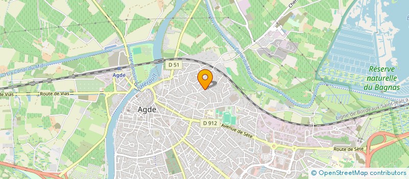 localisation de l'entreprise MADAME MARIE LUSPOT  AGDE