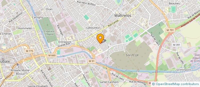 localisation de l'entreprise MADAME MARIE LUTASTER  WATTRELOS