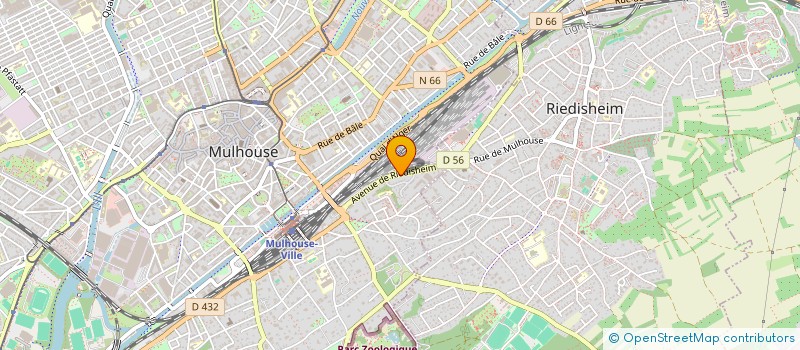 localisation de l'entreprise MADAME MARIE LUTTRINGER  MULHOUSE