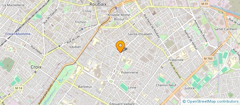 localisation de l'entreprise MADAME MARIE LUTUN  ROUBAIX