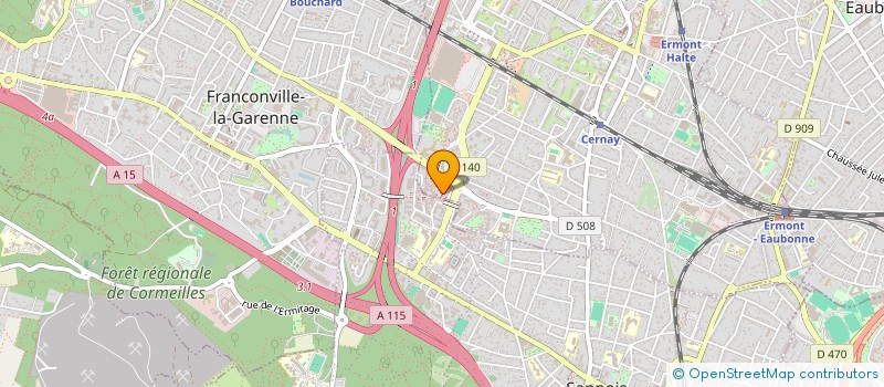 localisation de l'entreprise MADAME MARIE LYDIE DIOULO à ERMONT