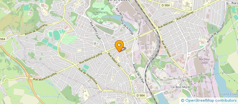 localisation de l'entreprise MADAME MARIE-LYNE DENORME  LE CREUSOT