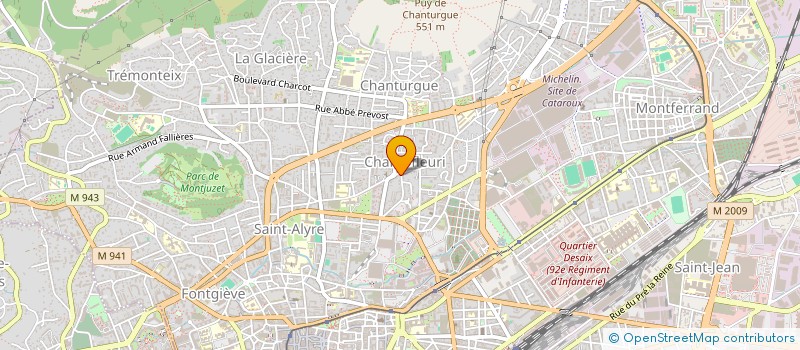 localisation de l'entreprise MADAME MARIE-LYNE FRAISSE  CLERMONT-FERRAND