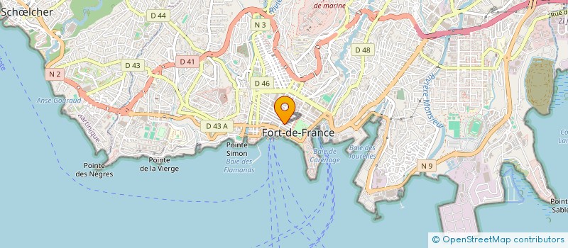 localisation de l'entreprise MADAME MARIE LYNE MARINE  FORT-DE-FRANCE