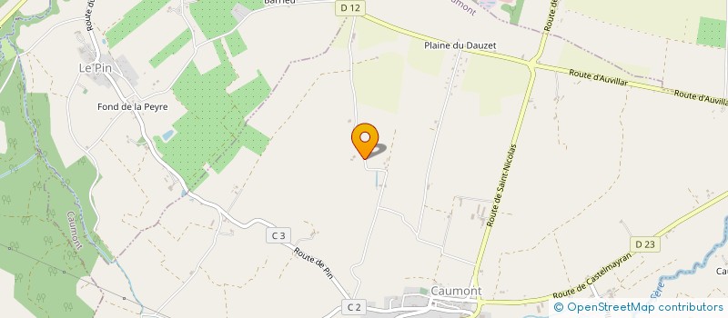 localisation de l'entreprise MADAME MARIE-LYS DELCASSE  CAUMONT