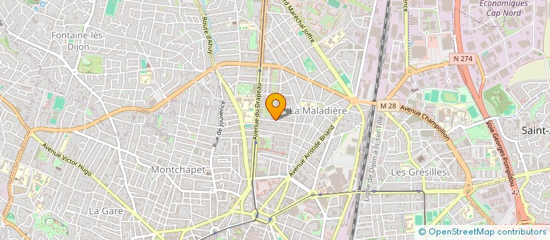 localisation de l'entreprise MADAME MARIE-LYS NOE  DIJON